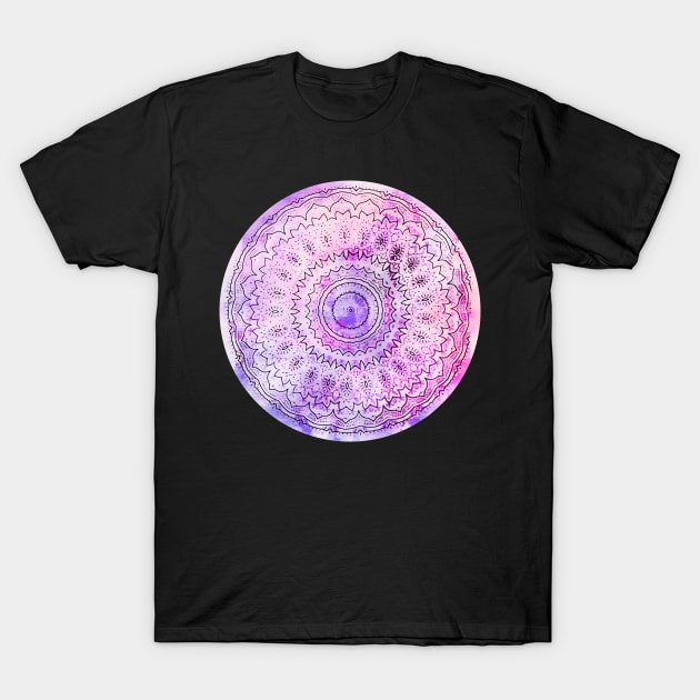 Watercolor Mandala T-Shirt by LebensART